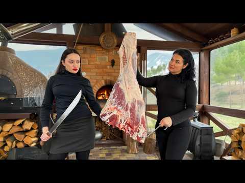 No Rush Just Fire and Meat A Real Meal in the Countryside