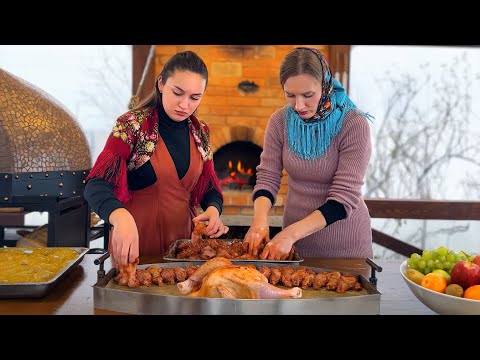 Cooking Chicken on a Frosty Winter Afternoon Warm Up with Us