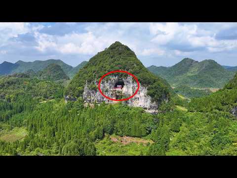 贵州深山洞中发现一房子 女子竟独自隐居在洞里十多年 与世无争 Guizhou woman lives in