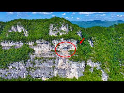 贵州大山之上发现一房子 竟夹建在悬崖之中 真是太吓人了 Ancient temple between cliffs