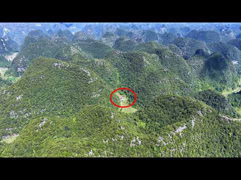 贵州百万大山之中竟发现一独户人家 四周被大山隔断 环境与世隔绝宛如世外桃源 People in the