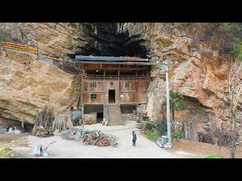 重庆发现一人家竟隐居山崖下已100多年 走近一看还真是一个世外桃源 A house under a rock in
