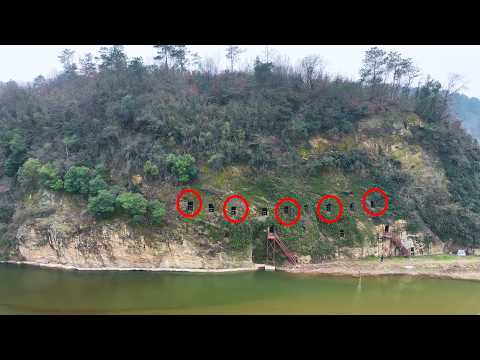 湖北八兄弟凿山为屋 掏空整座大山开凿出数十间石屋 内部设计太牛了 The stone houses on the