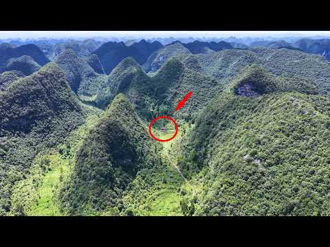 贵州竟发现一户人家独居在山坳里 四周被大山隔断与世隔绝 宛如世外桃源 A family was found in