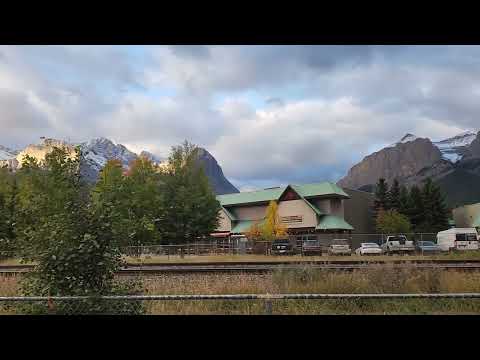 View from hotel in Canmore Canada October 2024