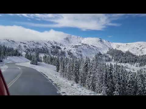 Snow covered landscape in Colorado