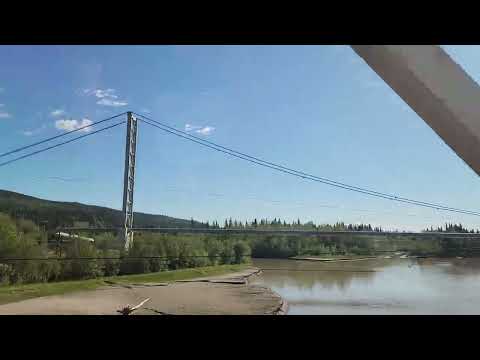 Alaska Pipeline over Tanana River at Delta Junction