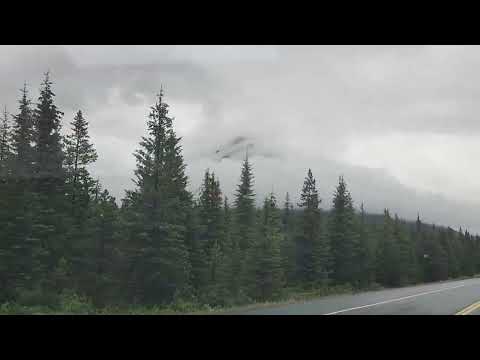 Mountains in the clouds Jasper Canada June 2026
