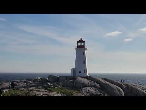 Peggys Point lighthouse May 2025 Novia Scotia