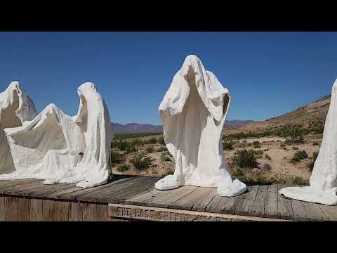 Last Supper by artist Albert Szukalski Rhyolite Ghost town
