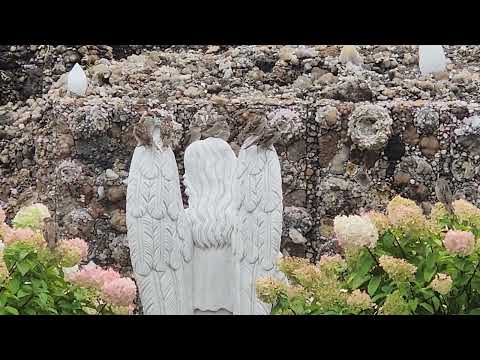 Birds on angel wings at Grotto of Redemption West Bend Iowa