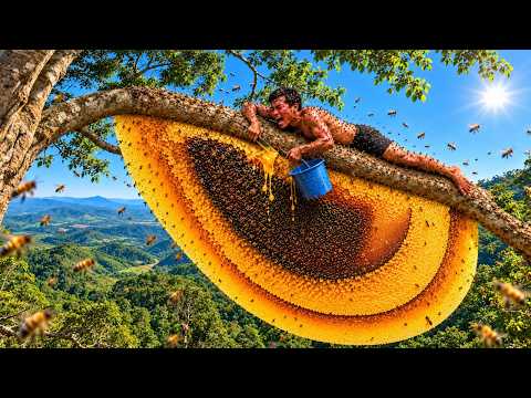 They risked everything for a giant beehive on an extremely