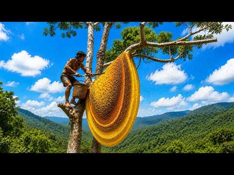 He risked his life climbing a 100 meter tall chicken bone