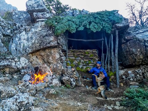 Shelter inside the rock warm concept having a good time in