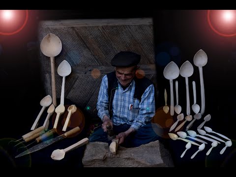 Ahşap kaşık yapımı Wooden Spoon Using Only Handtools