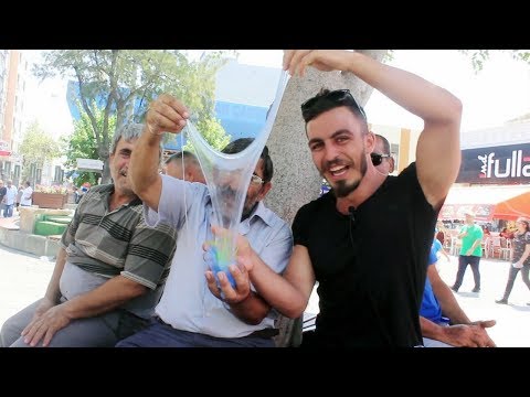 DAYILARA SLİME OKŞATTIM KOMİK SOKAK RÖPORTAJI