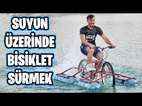 SUYUN ÜSTÜNDE GİDEN BİSİKLET YAPTIM