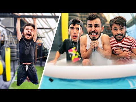 BUZ DOLU HAVUZA DÜŞMEME YARIŞMASI