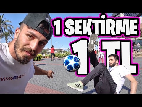 SOKAKTA PARA DAĞITMA YARIŞMASI 1 SEKTİRME 1 TL