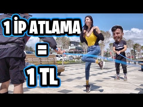 SOKAKTA PARA DAĞITMAK 1 İP ATLAMA 1 TL