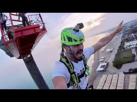 VİNÇTEN NEFES KESEN ÇILGIN ATLAYIŞ