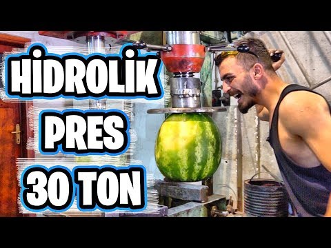 HİDROLİK PRESLE HER ŞEYİ EZDİM