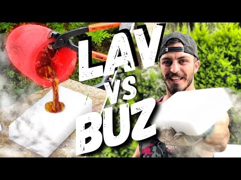 KURU BUZA LAV DÖKMEK EFSANE DENEY
