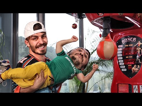 İNSANLA BOX MAKİNESİNE VURMAK RIDVAN ABİYİ