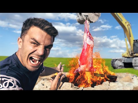 DEV KUYUDA KUZU TANDIR YAPTIM KÖY LEZZETLERİ