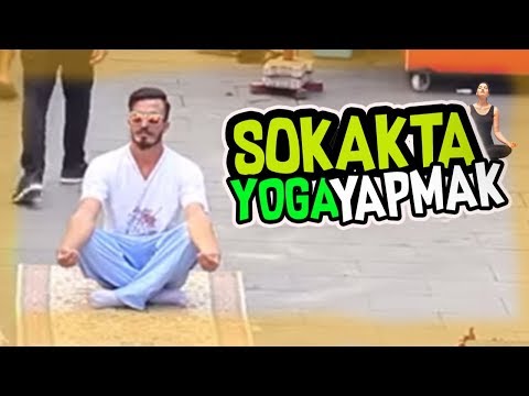 SOKAK ORTASINDA PİJAMAYLA YOGA ve SPOR YAPMAK