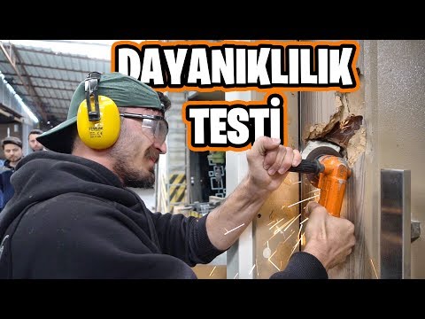 ÇELİK KAPIYA SAĞLAMLIK TESTİ YAPTIM BALYOZ FLEX FORKLİFT