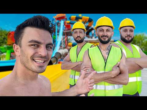 İNŞAAT İŞÇİLERİNİ AQUAPARKA GÖTÜRDÜM
