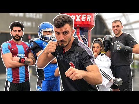 BOKS MAKİNESİNDE TÜRKİYE ŞAMPİYONLARIYLA KAPIŞTIM