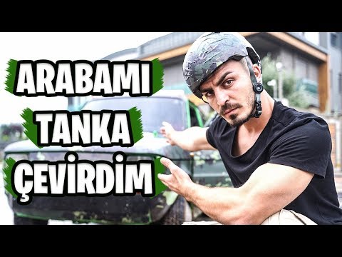 ARABAMI TANKA ÇEVİRDİM KAMUFLAJ KAPLAMA