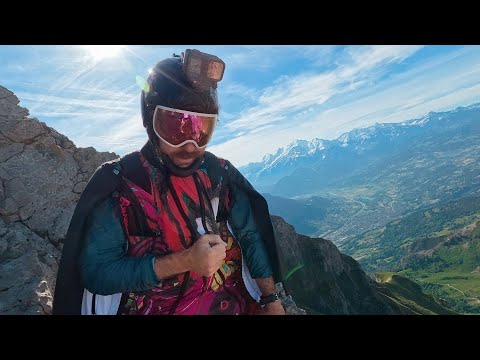 Can You Spot the Heart Wingsuit BASEjump