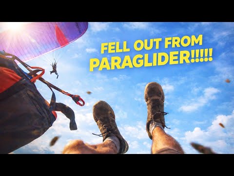 Fell off a Paraglider over the beautiful Myrtos Beach in