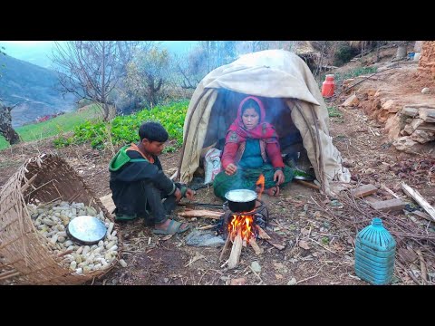 This is Himalayan Life Organic Food Cooking in Countryside