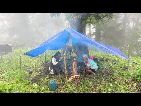 Nepali Mountain Village Life Rainy Day Shepherd Life