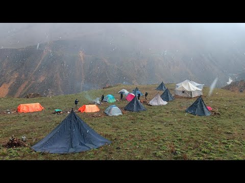 Heavy Snowfall in the Mountain Villages After a long Time
