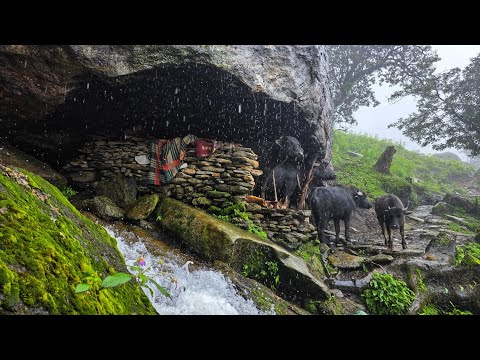This is Himalayan Nepali Mountain Village Life During the