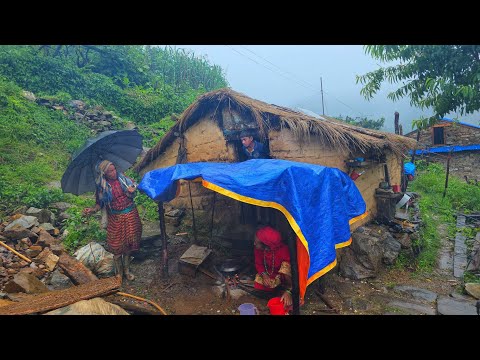 Best Life in A Himalayan Village During the Rainy Day