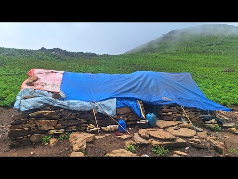 Himalayan Village People Life in Nepal Rainy Day Himalayan
