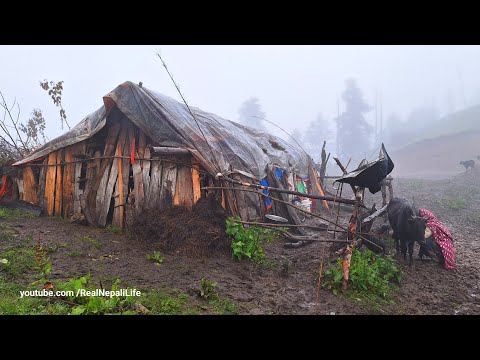 This is Mountains Village Life During The Heavy Rainy