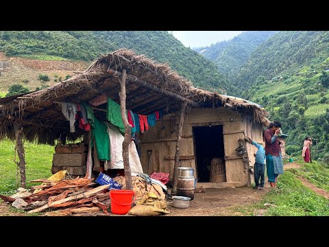 Beautiful Nepali Mountain Village Life Daily Lifestyle in