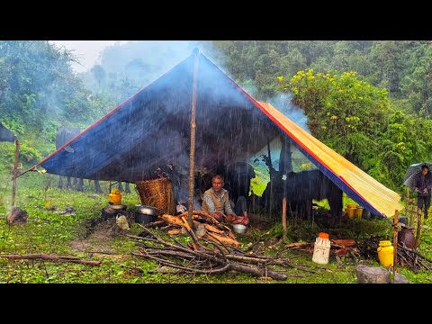 This is Real Nepali Himalayan Village Life During Heavy