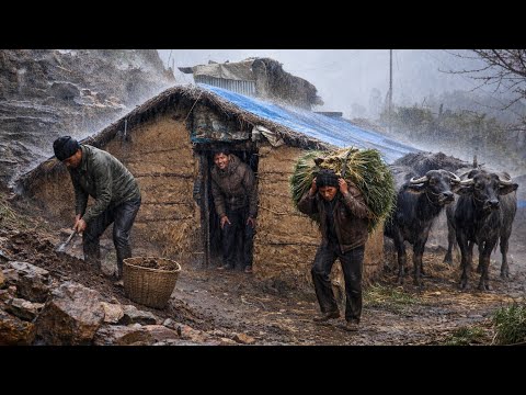This is Himalayan Nepali Mountain Village Life During the