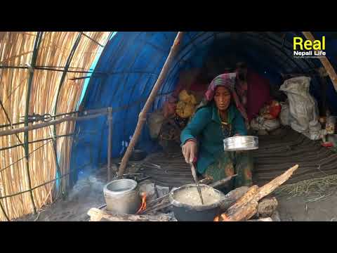 Himalayan Sheep Shepherd Life Nepal Shepherd Food Cooking