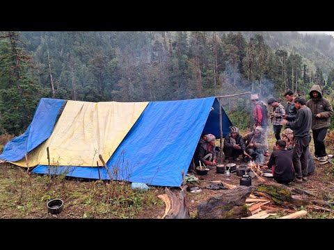 Sheep Shepherd Life in Winter season Shepherd Food Cooking