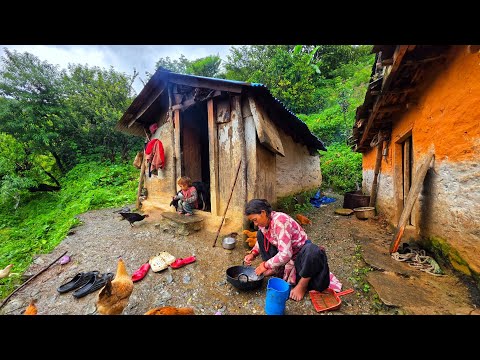 Poor But Happy Family Living in Beautiful House Organic