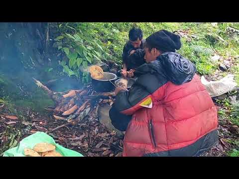 Mountain People Life Nepal Ghost Puja in The Jungle Cooking
